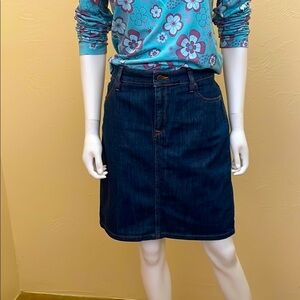 LL Bean Classic Denim Skirt